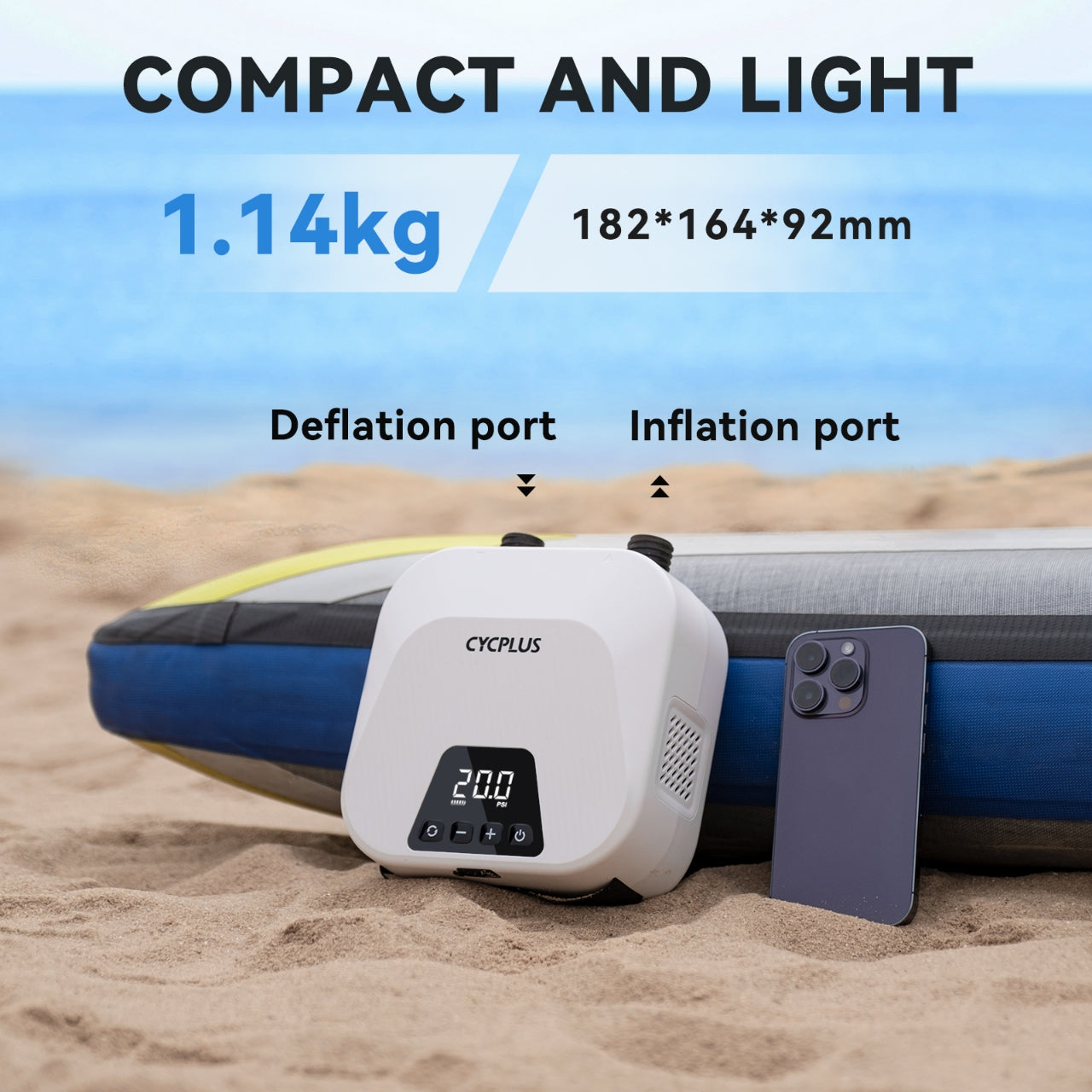 Rechargeable SUP DOCK Air Pump