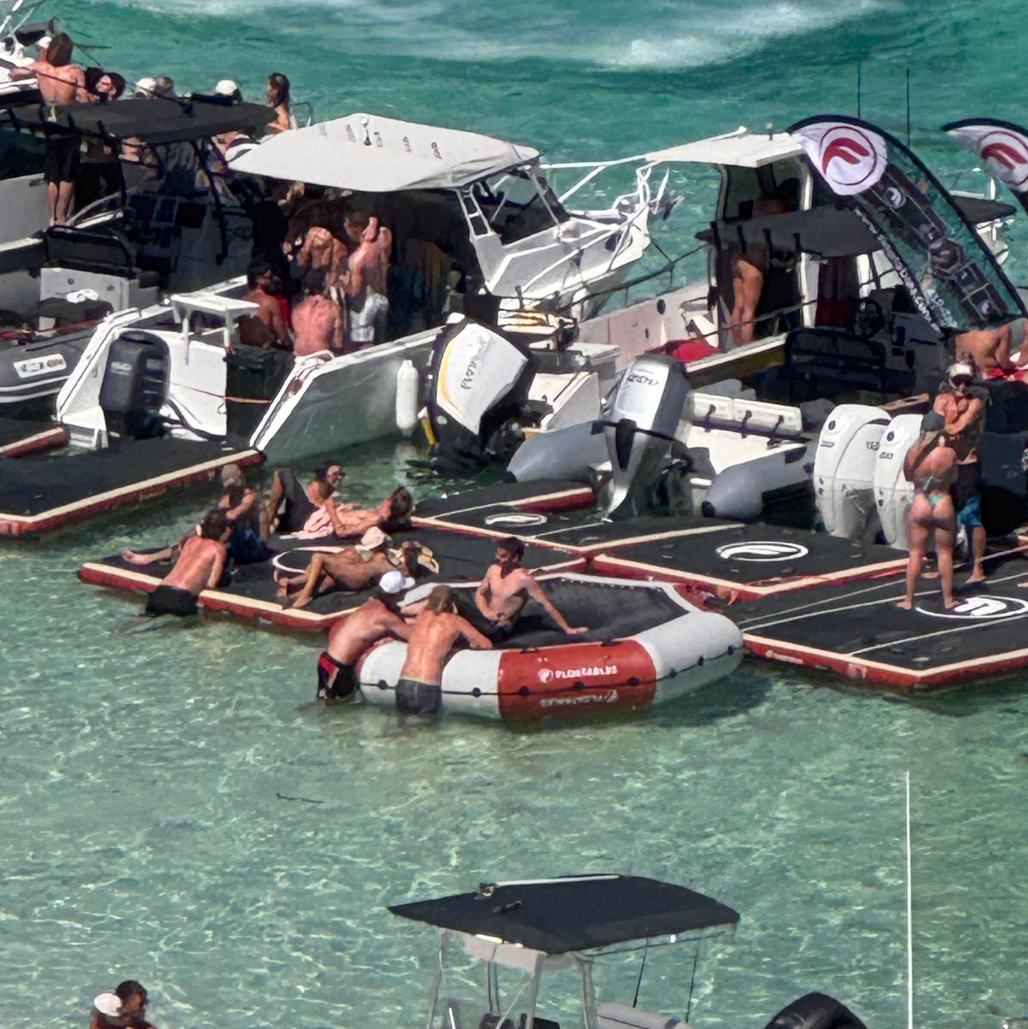 Water Bouncer, trampoline / Water Hammock 3m