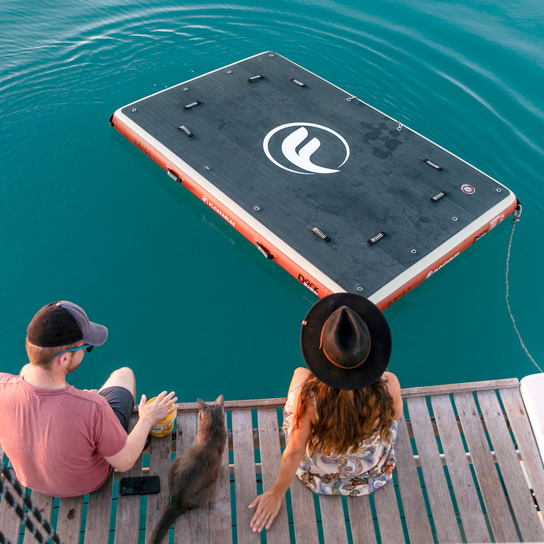 Patio Dock Inflatable Inflatable Docks - Pontoon 2x2, 3x2, 3x3 & 3x4 – FLOATABLES